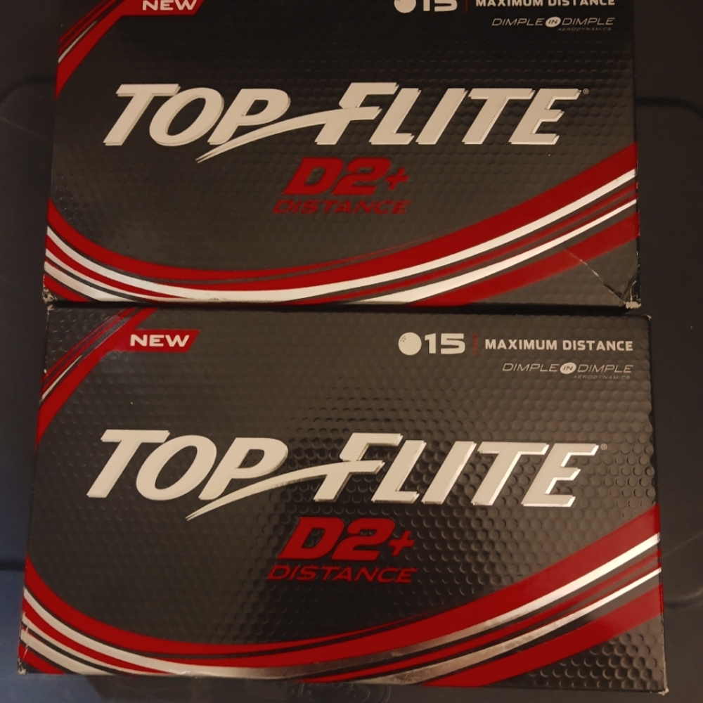 NEW Top Flite D2+ Distance Golf Balls